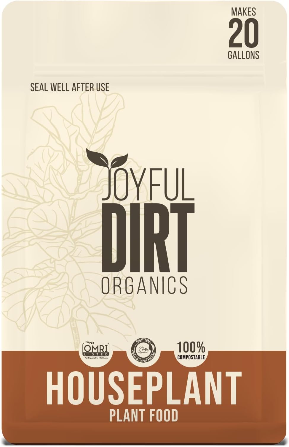 Houseplant Superfood and Fertilizer | Makes 20 Gallons | Organic Premium Concentrate