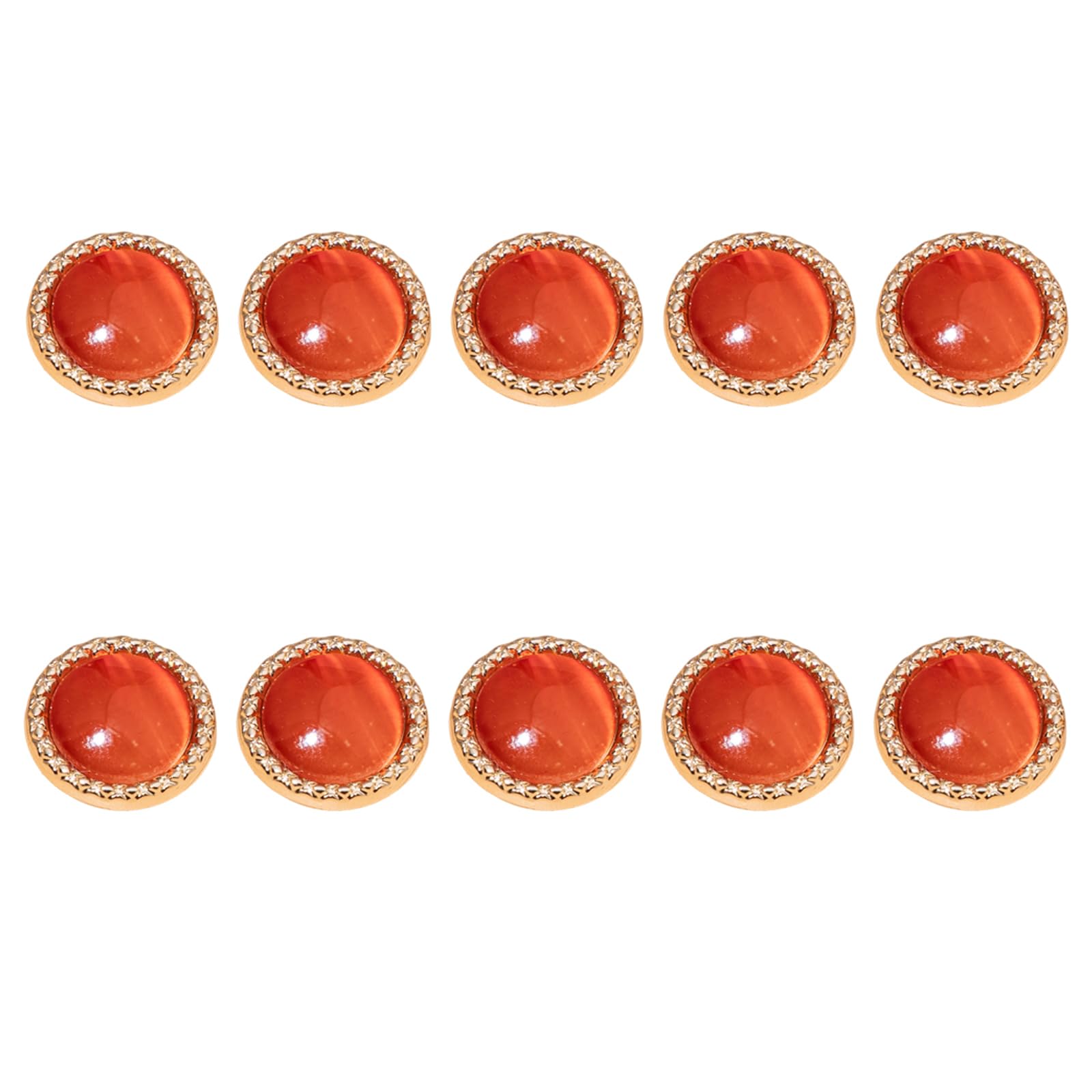 Tsophreniq 10Pcs Dazzling Alloy Buttons Multipurpose Sewing for Garments Jackets Coat Shirt Clothing Dressmaking Decoration Garment