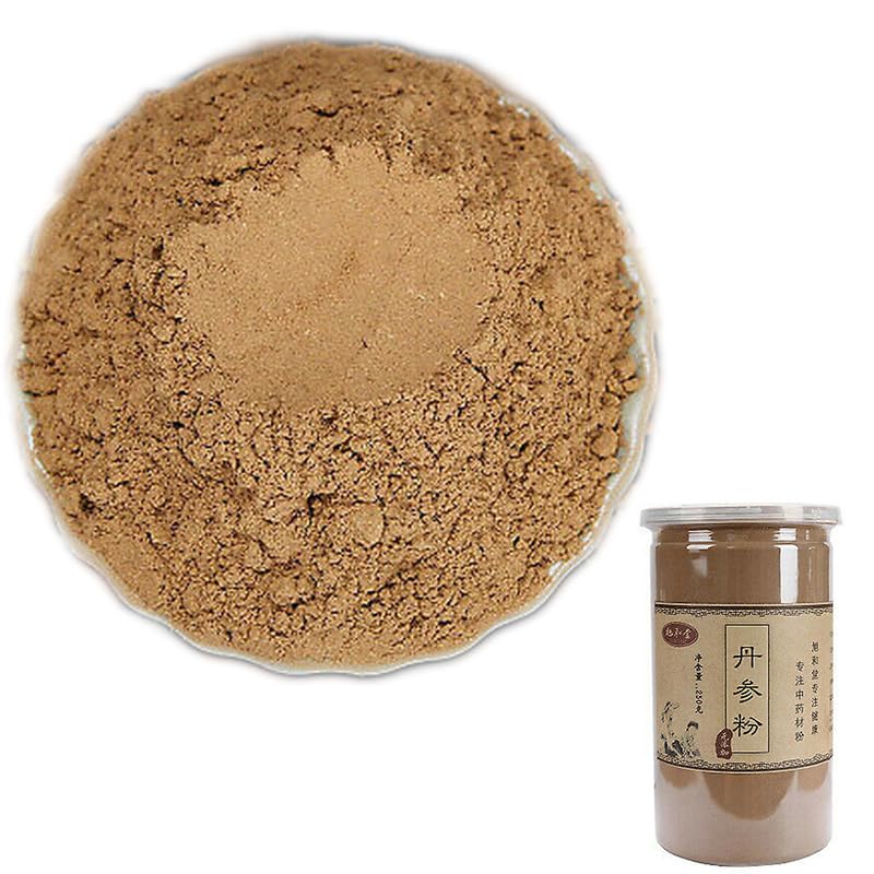 250g De Polvo De Dan Shen Silvestre Salvia Miltiorrhiza China Orgánica Té De Hierbas Original Chino Sin Aditivos Aromatizado Para Calmar La Mente Y Mejorar El Sueño Té De Flores Y Frutas