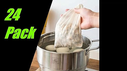 Miniatura 2 de Bolsas de sopa, bolsas de malla de sopa, calcetines de sopa, sacos de sopa, bolsas de malla de cocina, redes de sopa, paquete de 24,