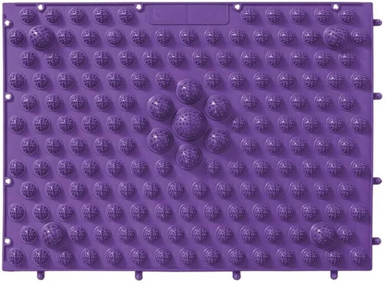 Yobeyi Foot Massage Acupressure Mat Game Foot Reflexology Walking Toe Plate Massage Pad Bathroom Mat Yoga Mat Sports Mat 2 PCS (Purple)