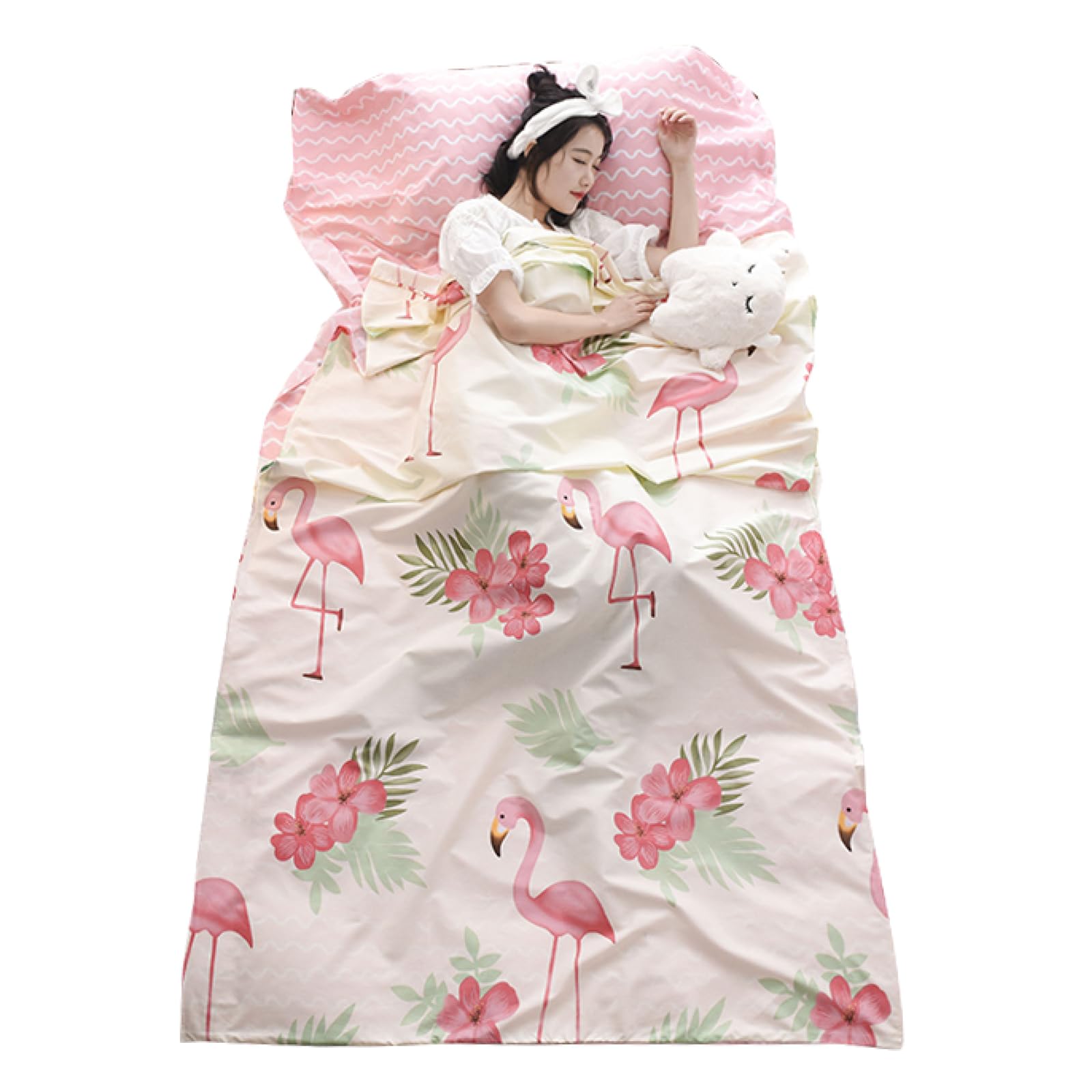 Cotton Sleeping Bag, Sleeping Bag Lining, Lightweight and Compact, Sleeping Bag Inlay, Summer Sleeping Bag, Travel Sleeping Bag for Travel