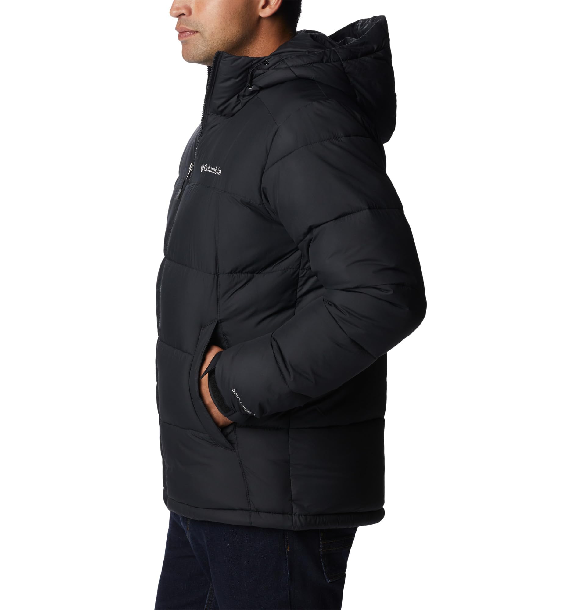 COR22 Columbia Pike Lake Hooded, Giacche Uomo, Dark Purple/Shark, L