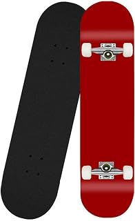 Skateboards for Beginners, 31 inch Skate Board 7 Layers Maple Wood Complete Skateboard Double Kick Concave for Extreme Sports & Outdoors,H_31inch