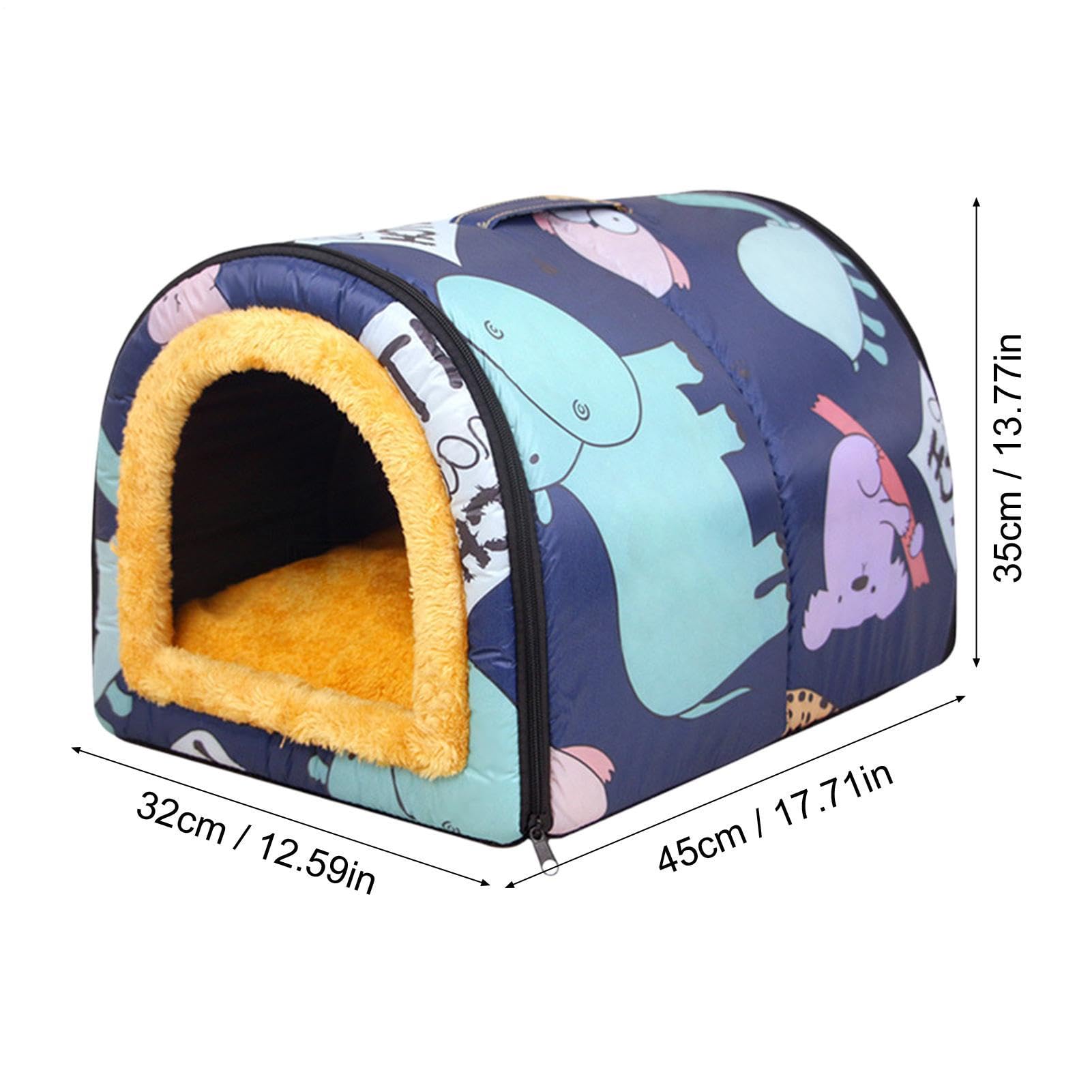 Cueva al aire libre para perros, cama cueva para perros | de gato caliente | Refugio lavable para gatos, casa al aire libre impermeable para mascotas, cueva para mascotas, tienda de h