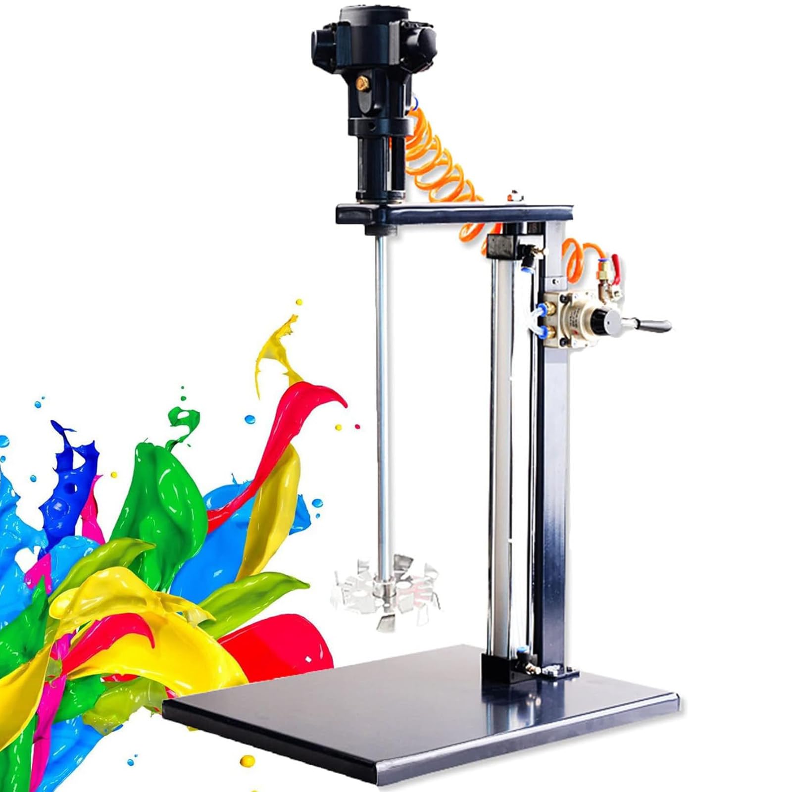 Máquina De Mezclador De Pintura Automática Neumática, Batidora De Elevación De Líquido De Pintura De 5 Galones/20l,Herramienta De Mezcla De Mezcla De Tinta,B