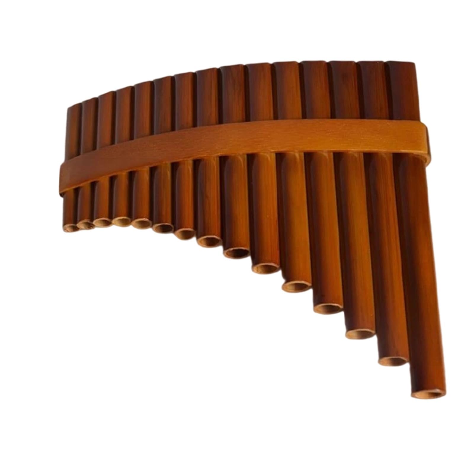 Professionelles Panflöten Blasinstrument 15 Rohr Bambusflöte Für Anfänger Für Erlernen Der Panflöte Traditionelles Musikinstrument(G Key Right)