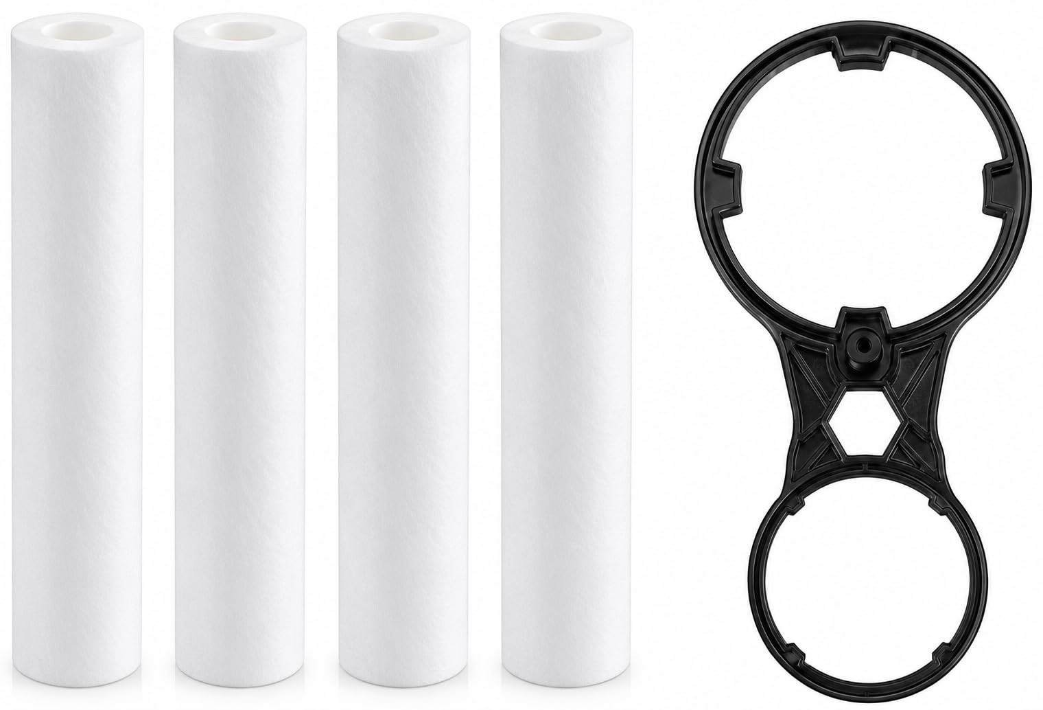 Filox 4 Spun Candle 10" for RO/UV Spanner 5 Solid Filter Cartridge (0.005, Pack of 5)-image-23