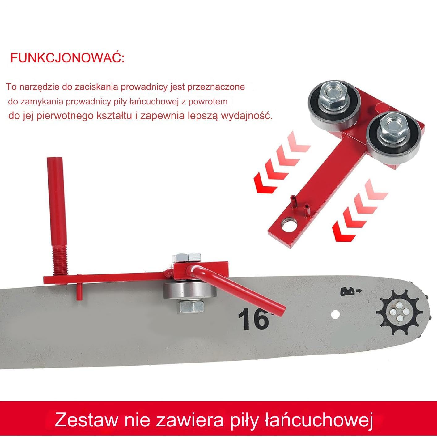 Prowadnik do ostrzenia łańcuchów pił Bezpieczna nasadka do ostrzenia | Zestaw regulatora naprężania prowadnicy dla drwali, ogrodników, stolarzy, architektów krajobrazu i