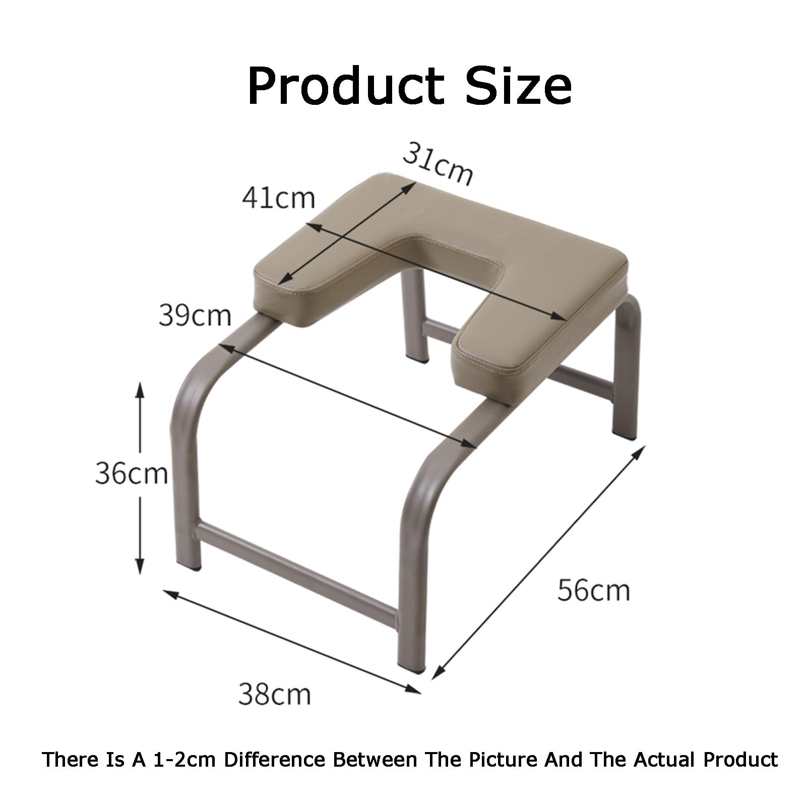 Sedia For Inversione Yoga, Sgabello For Verticale, Portata 150 Kg, Spessore Spugna 6 Cm, For Allenamento Fitness E Equilibrio