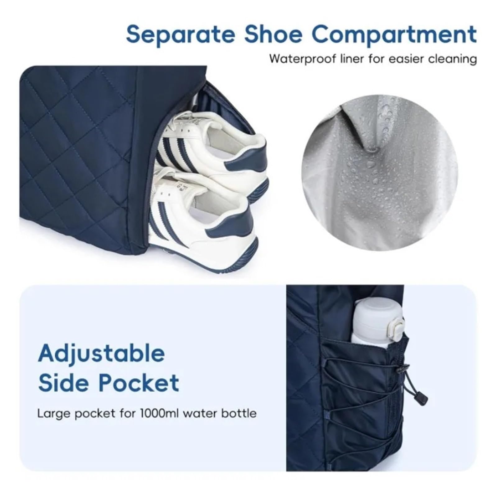 Mochila Tenis Bolso De Tenis con Compartimento for Zapatos, Bolso De Hombro De Bádminton for 2-4 Raquetas, Bolso Ligero Impermeable for Hombres Y Mujeres