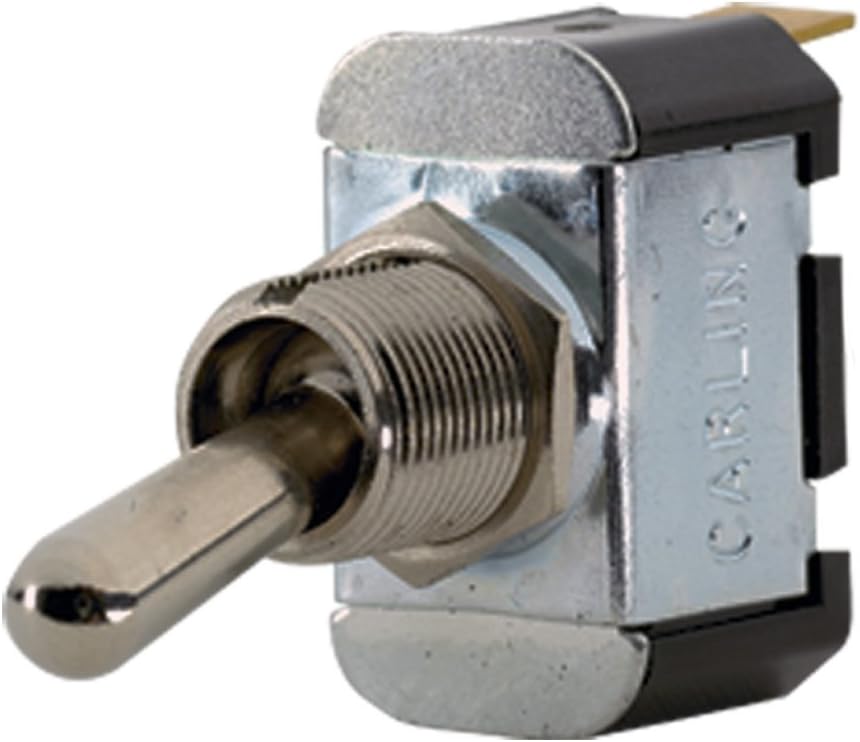 Paneltronics SPST Off/(ON) Metal Bat Toggle Switch - Momentary Configuration