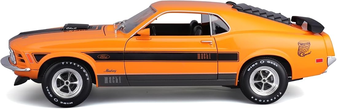 Maisto 1:18 Special Edition 1970 Ford Mustang Mach 1, Orange, 1:18 Scale