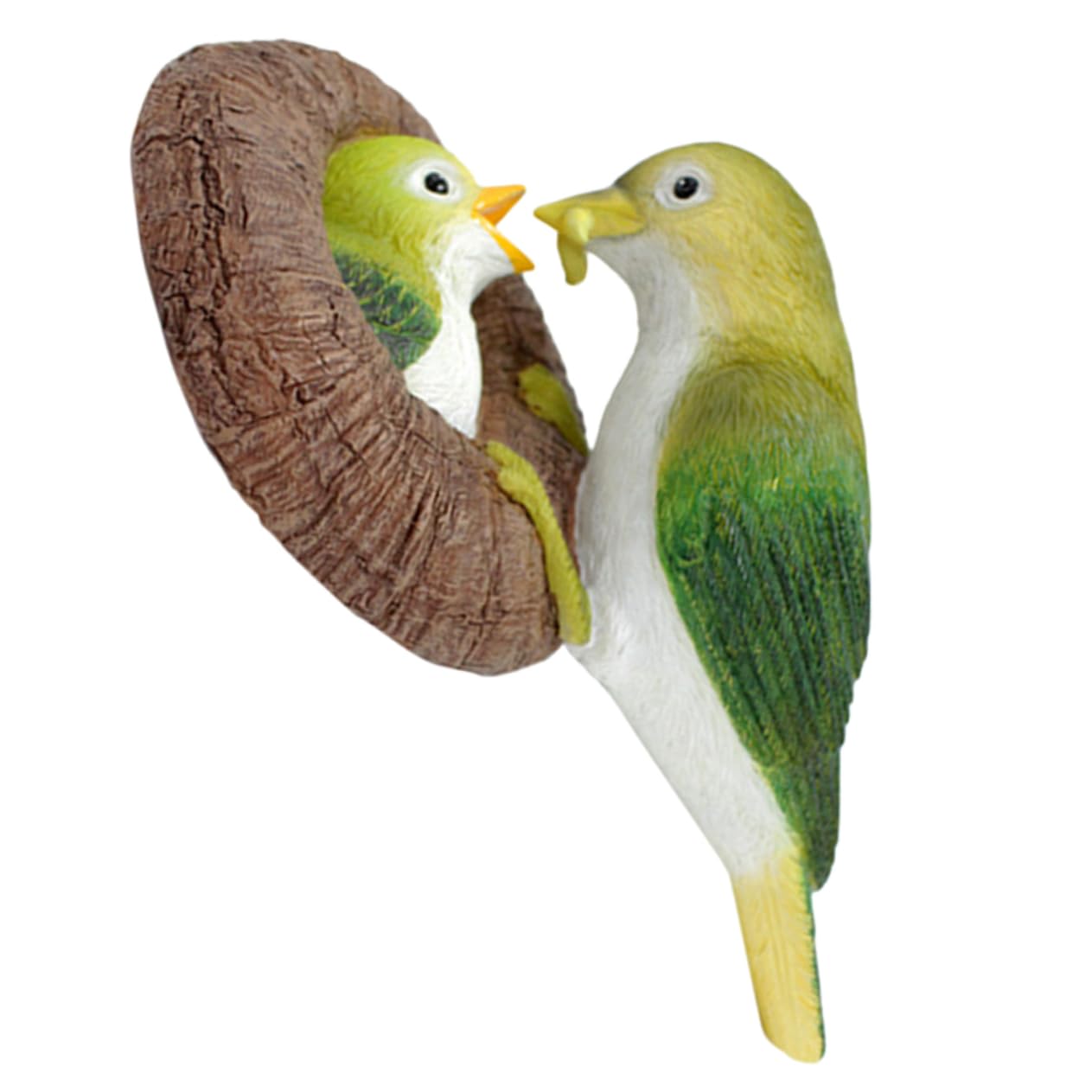 TOYANDONA 2 Stück Hängende Vogelstatue Harz Niedliche Vogelfigur für Garten und Außenbereich Realistisches Design Dekoration für Bäume und Einzigartiges Tierornament für Gartenliebhaber