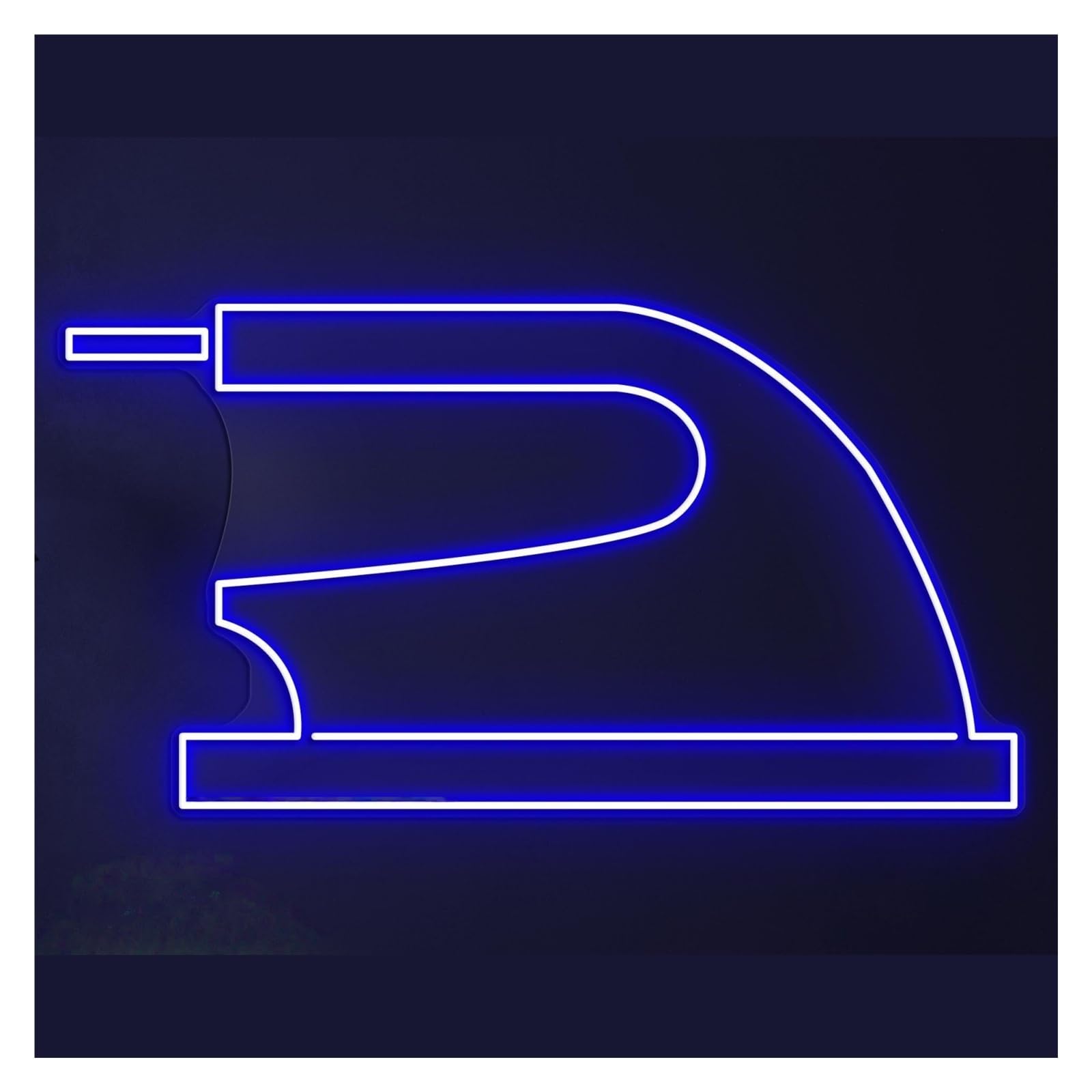 RONGCH Hanging Art Signs Iron Neon Sign LED Light Electric Press Wall Art Laundry Electronics Dry Clean Decor Storefront Window Display Business Entrance 48cm(Style C)