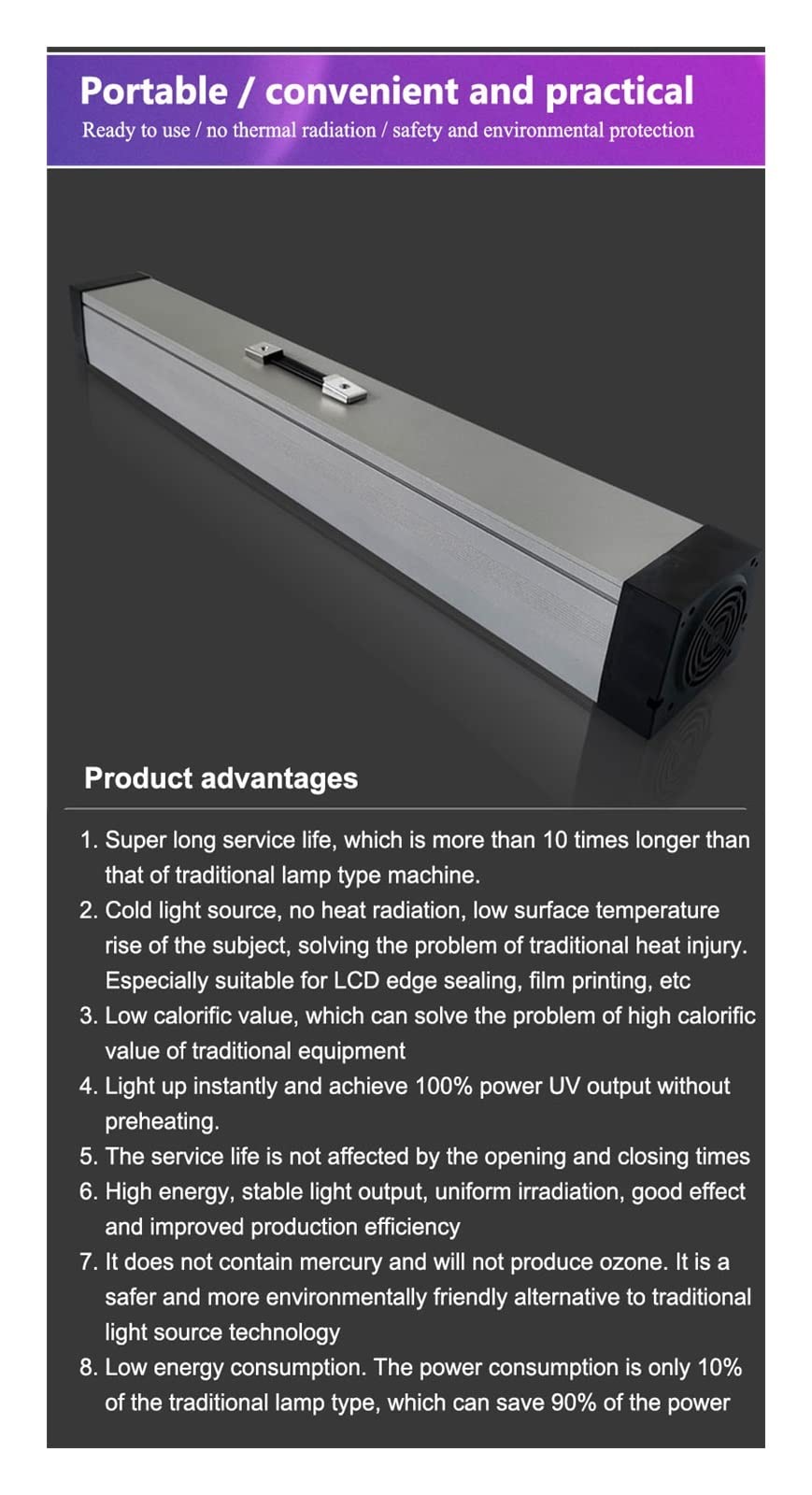 Amazon.co.jp: 樹脂硬化用UVライト 1000W UV 紫外線硬化ランプ 365nm
