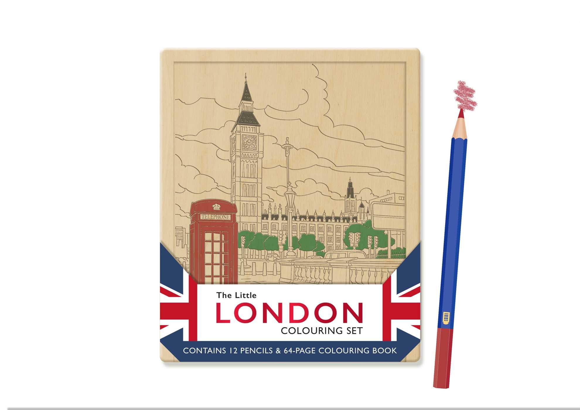 Little London Colouring Set: Contains 12 colour pencils and a 64-page colouring book