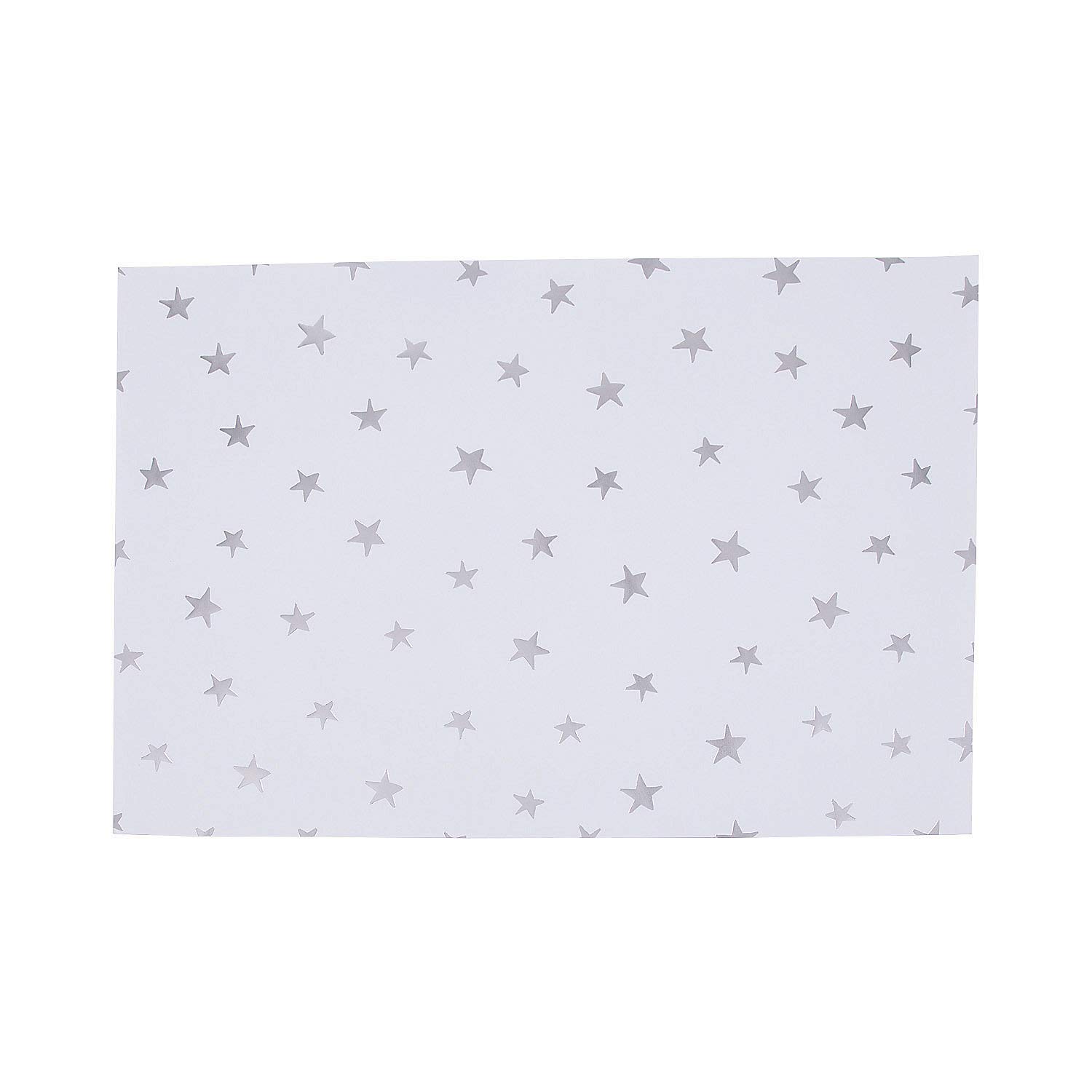 Oriental Trading Silver Star Placemats 25-Pieces