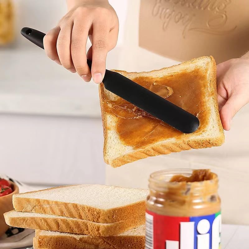 Miniatura 4 de Juego de 6 espátulas de silicona resistentes al calor, espátulas de goma de grado alimenticio para utensilios de cocina antiadherentes para hornear