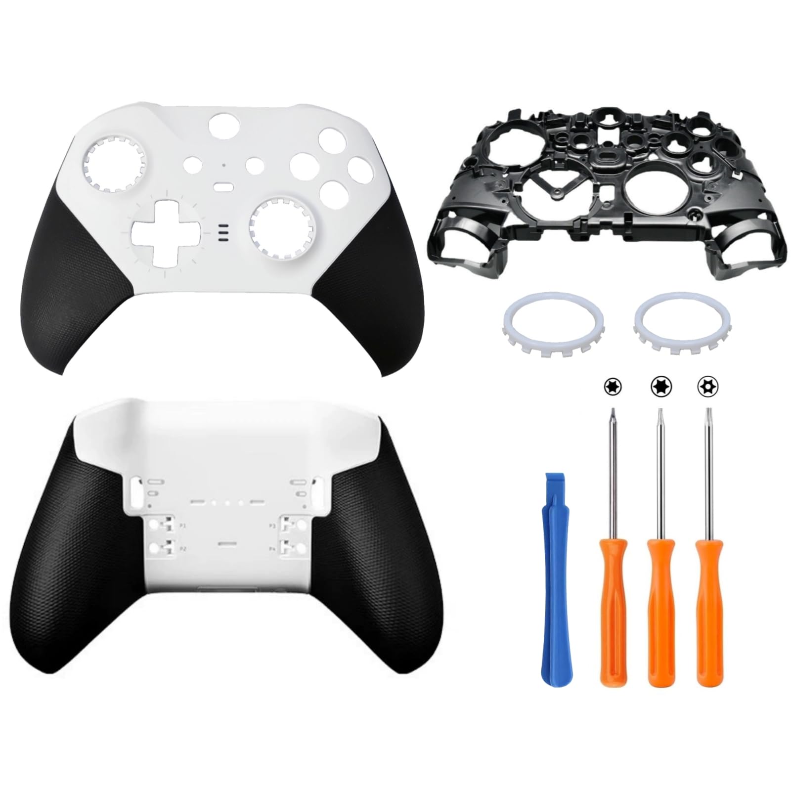 Hzxkqmil Coque Avant et Arrière de Rechange pour Xbox One Elite Series 2
