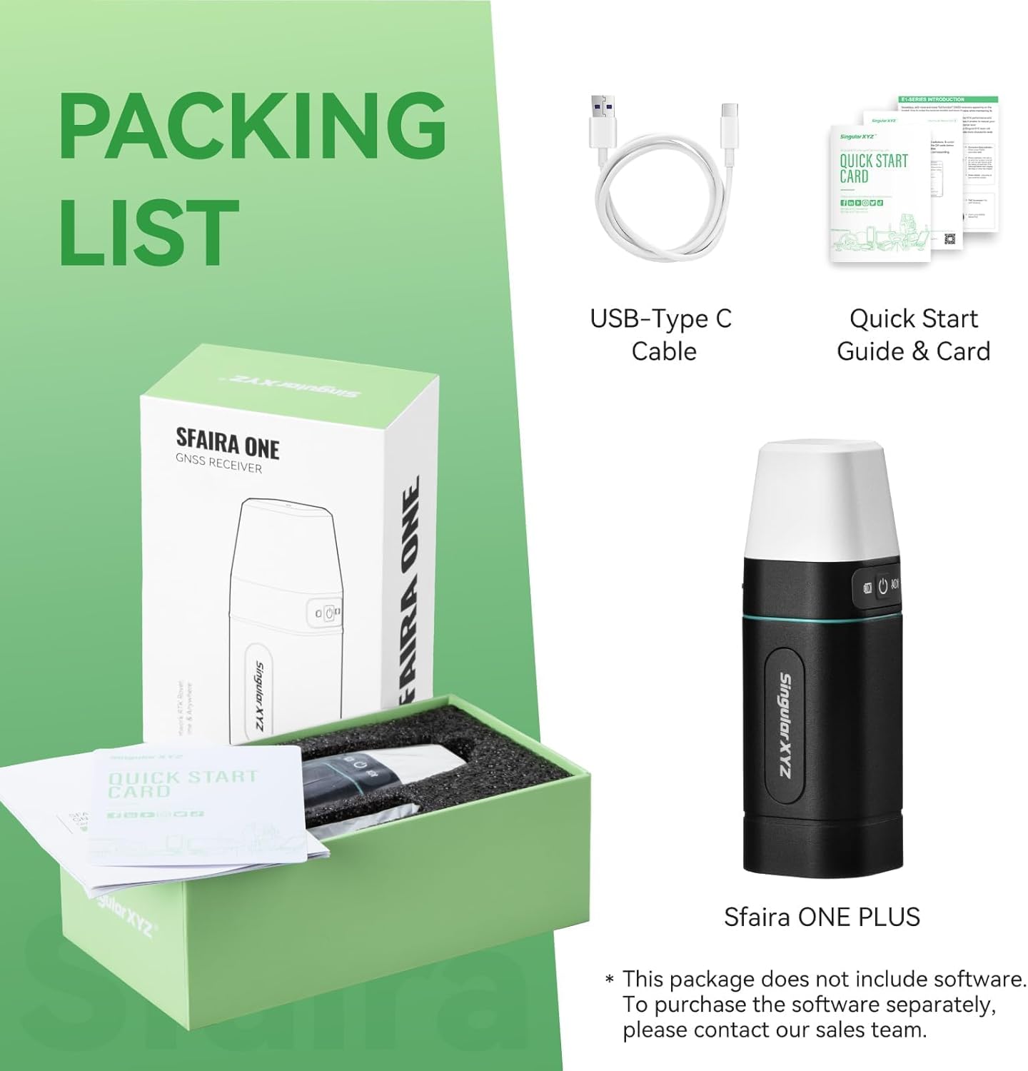 Contents of the Sfaira ONE Plus package