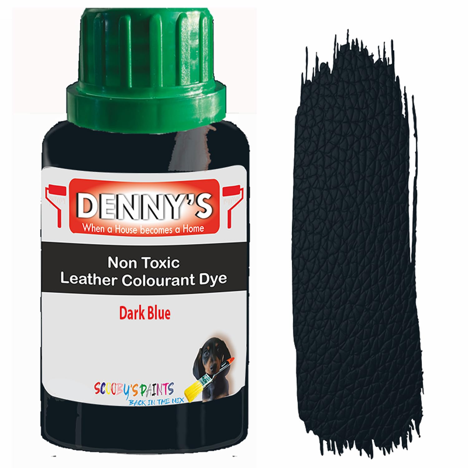All in One Leather Colourant Self Seal Leather Dye Repair Paint for Furniture, Sofas, Car Seats (Dark Blue, 1 Litre Bottle)