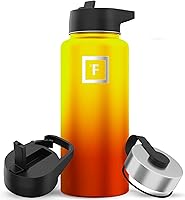 Vista 89 de IRON °FLASK Frasco de hidratación para acampar y senderismo con boquilla, botella de agua deportiva de acero inoxidable con aislamiento de boca