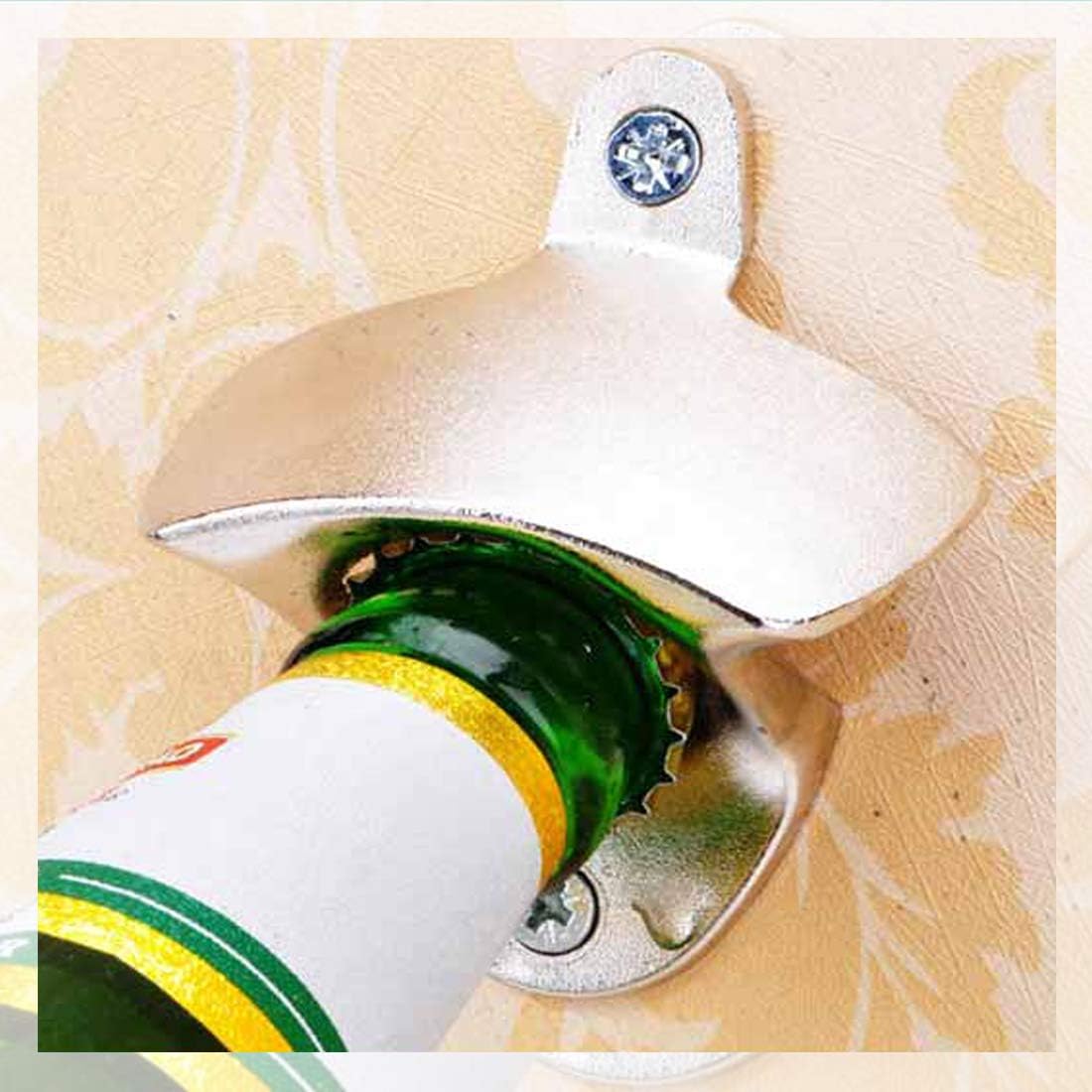 60% оƒƒ Dіѕсоunt Glarks 12Pcs Silver/Bronze/ Black Wall Mounted Bottle Opener Set for Beer Cap Coke Bottle Wine Soda Open and Kitchen Cafe Bars with Mounting Screws (Silver Bronze Black)