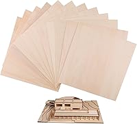 Vista 8 de Paquete de 12 hojas de tilo de 1/8 x 8 x 12 pulgadas, hojas finas de madera contrachapada para Cricut Maker, madera sin terminar para bricolaje
