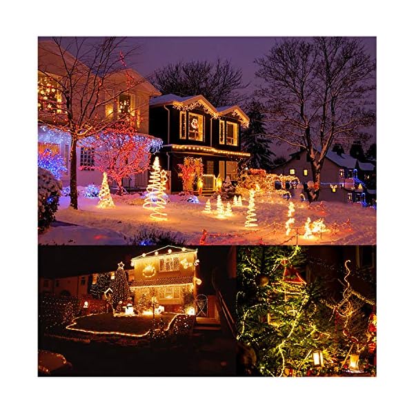 Forever Speed 30M LED Lichterschlauch Außen,1080LEDs Wasserfest LED Lichtschlauc Schlauch Außen und Innen für Weihnachten, Hochzeit, Dach, Zaun Dekoration Beleuchtung WarmWeiß IP65 – Bild 5