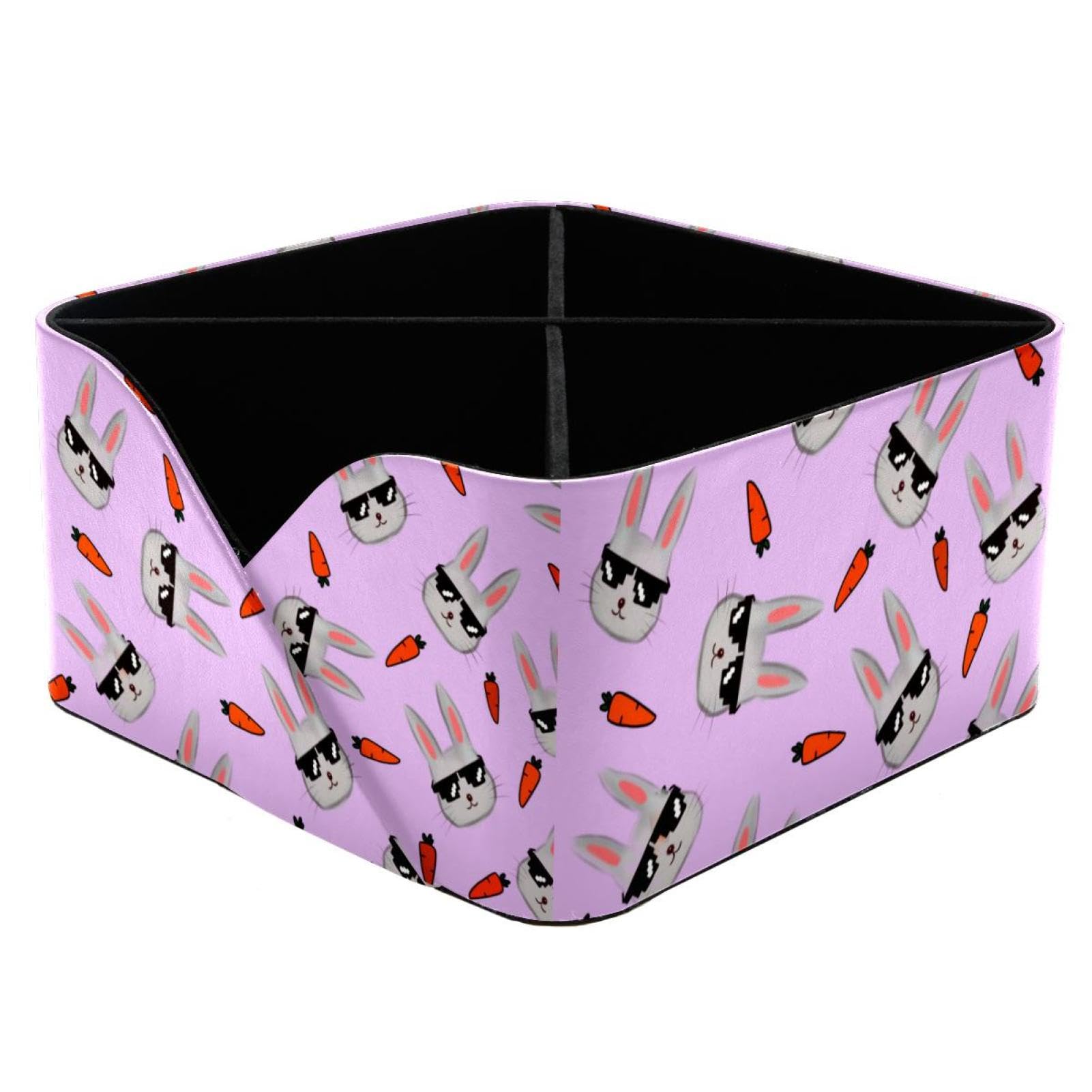 Porte-stylos lapin boîte de rangement rectangulaire pour papeterie et maquillage