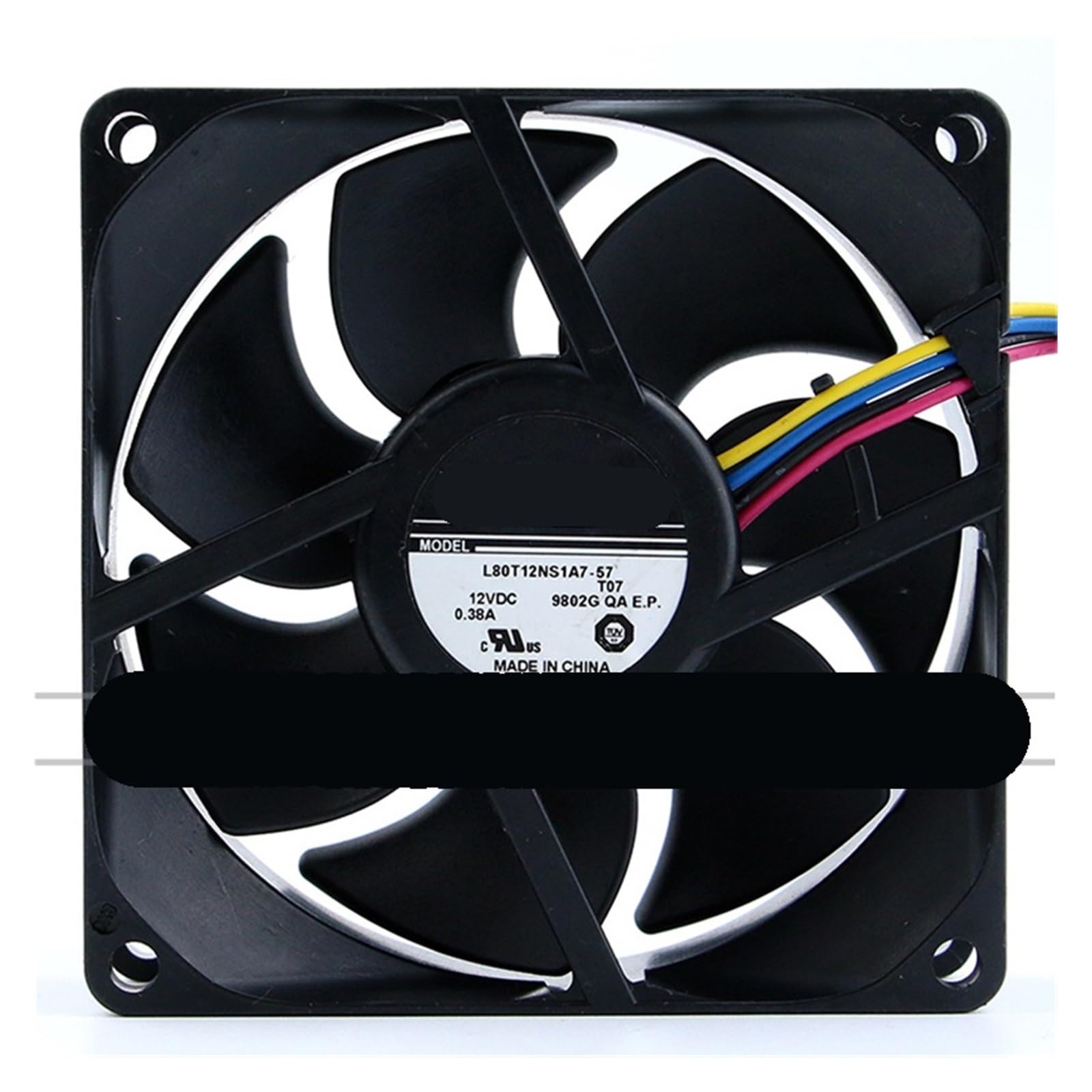 JJKKOZVQF L80T12NS1A7-57 8025 12V 0.38A 8CM fan