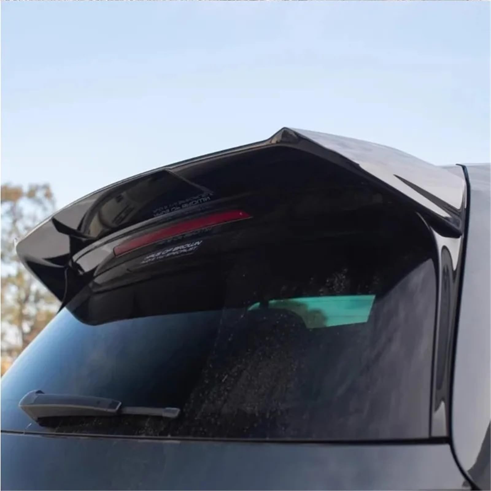 Błyszczący czarny tylny spojler dachowy samochodu w stylu Osir skrzydła kompatybilne z VW Golf Mk7 Mk7.5 GTI GTD GTE R kompatybilne z R-Line TSI TDI 2013-2020 zestawy tuningowe(GTI GTD GTE R R Line)
