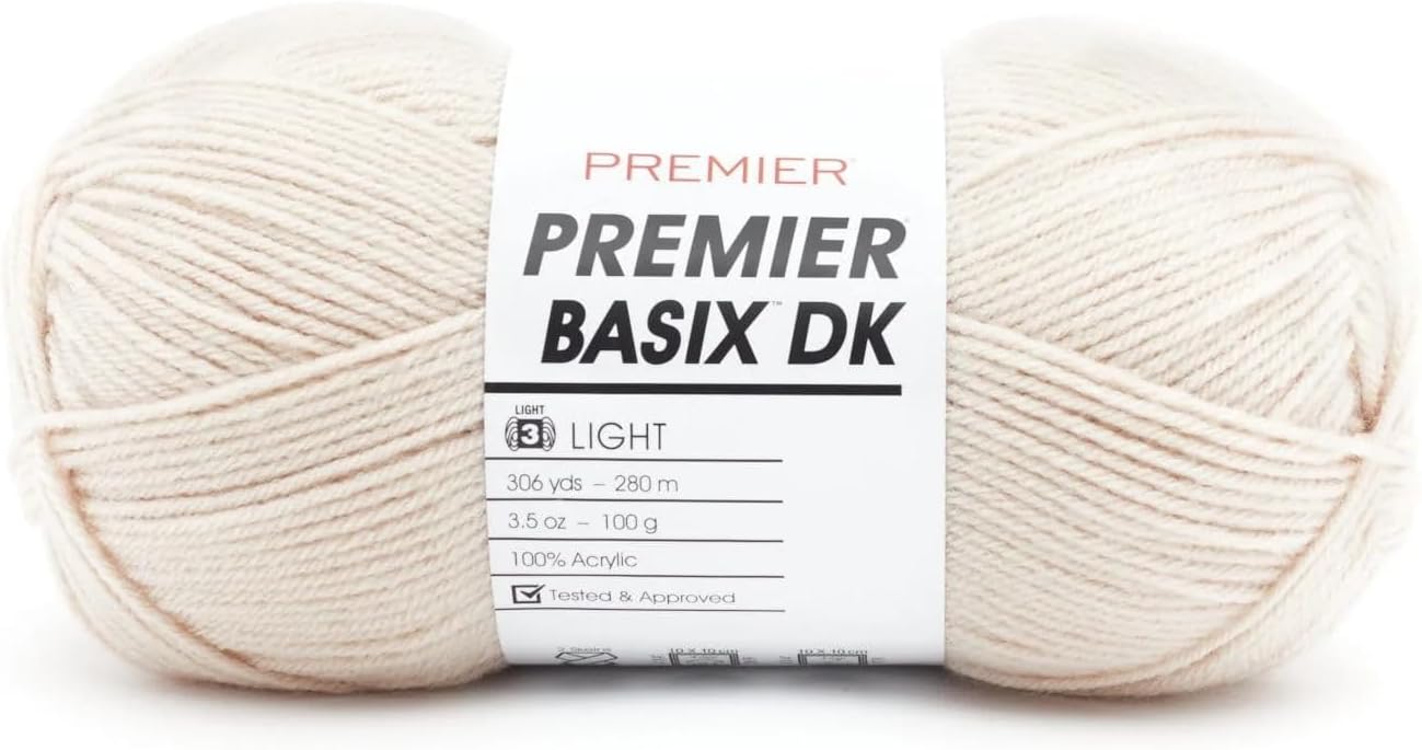 Premier YarnsBasix DK Yarn-Parchment -1142-38