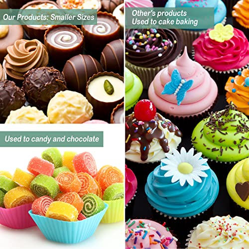 600 Pcs Green Mini Cupcake Wrappers Liners For Baking Greenery Eucalyptus Cupcake Liners Mini Baby Shower Cupcake Baking Rustic Birthday Party Decoration For Bridal Shower Wedding Festival Decor #TOP6