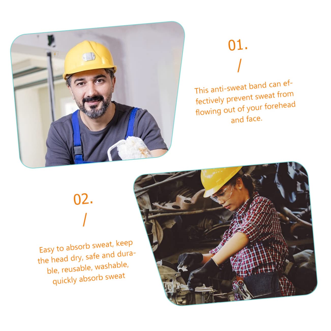 Alipis 3 Ensembles Bandeaux Absorbants De Transpiration pour Casque Lot de Réutilisables Confort Ergonomique Respirant pour Casque 12 Pièces * 3