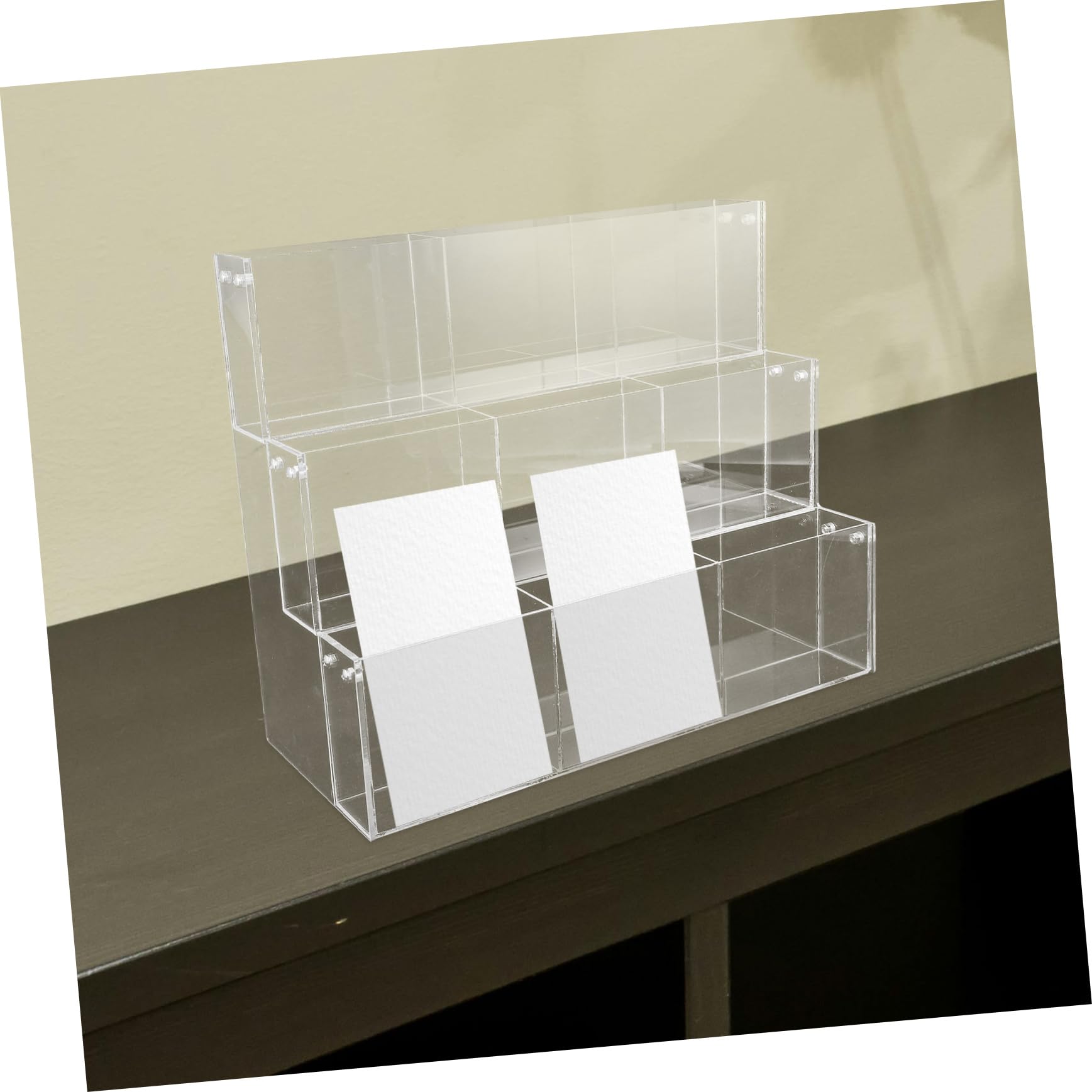 Lottoscheinhalter aus Acryl mit Modernem Design Durchsichtige Aufbewahrungsbox für Dokumente und Berichte für Büro und Geschäft
