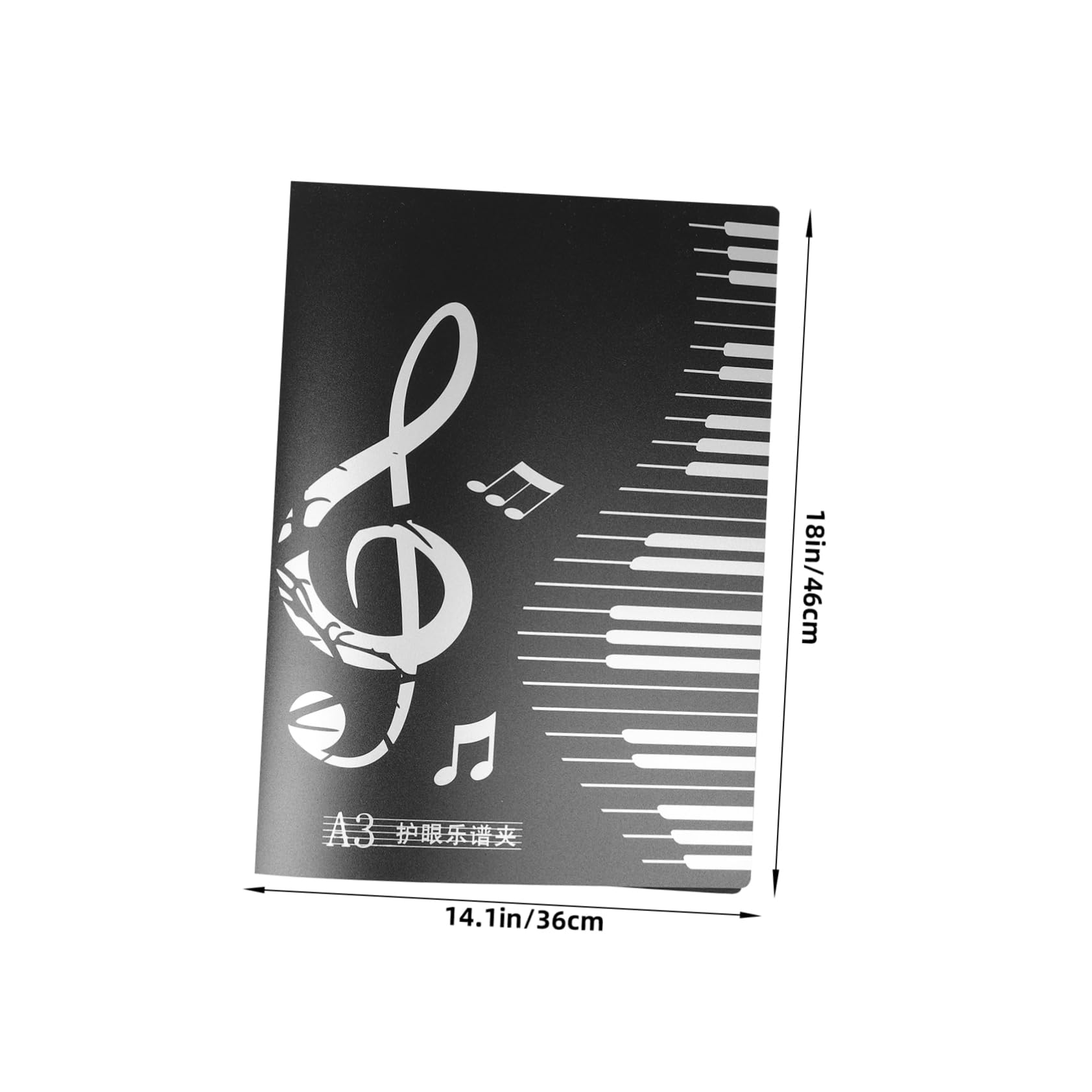 Kisangel Choir Marching Band Sheet Music Storage Plastic Holder for Choir and Band 20 Pages