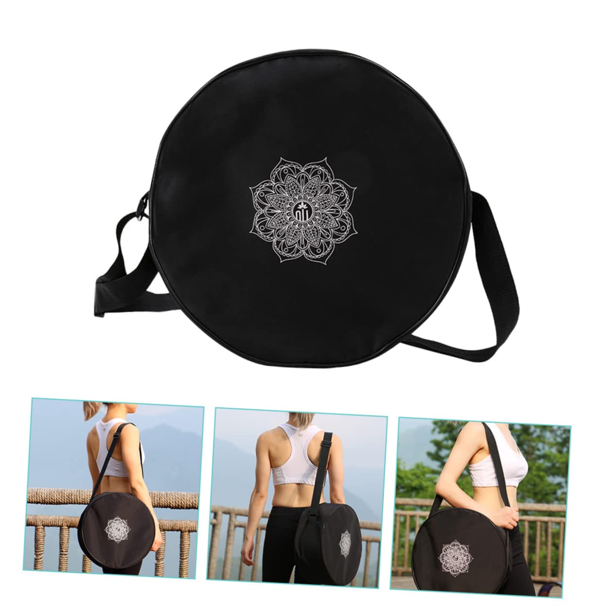 Yardwe 2stücke Doppeltaschen Für Yoga-räder Große Tragekapazität Für Yogamatten Blöcke Und Handtücher Für Fitness Und Reisen Robuste Aufbewahrungstasche Mit Doppeltem