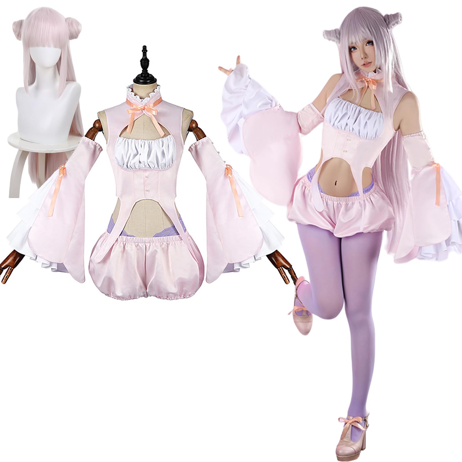 Amazon.co.jp: 深森白夜 コスプレ衣装 かつて魔法少女と悪は敵対してい