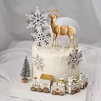 Vista 4 de Molde de silicona para ciervos de Navidad, moldes de fondant 3D, molde de alce para decoración de pasteles de Navidad, decoración de cupcakes