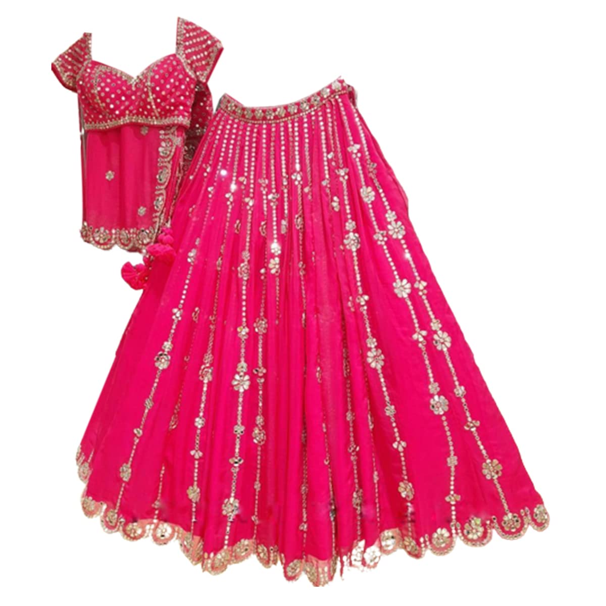 Women's Georgette Semi Stitched Lehenga Choli In Blue1 Colour Lehenga Choli ForWomen-SF108Ver-6-image-15