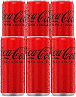 Pack de Coca Cola Sem Açúcar Lata 310ml 6 unidades