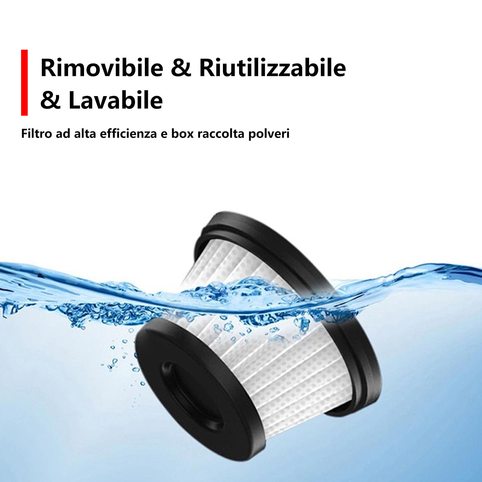 SYTUNG Aspirabriciole Senza Fili Mini Aspirabriciole Auto 19000Pa Aspirapolvere Portatile Senza Fili Aspirapolvere Batteria, Adatto per la Pulizia di Auto, Casa, Animali Domestici (Grigio)