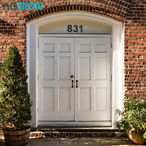 Aosion 6 Inch House Number Stainless Steel 304,Modern Floating House Numbers,Address Number,Street Numbers For Outside Garden Door Mailbox,Matt Black,Number 3 #TOP2