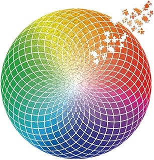 MaxRenard Game 1000 Pieces Jigsaw Puzzle Round Puzzle Toy Gradient Color
