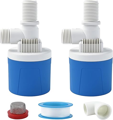 2 válvulas de flotador de agua de entrada superior de 1/2 pulgada, válvula de nivel de agua de control automático, herramientas ligeras de control