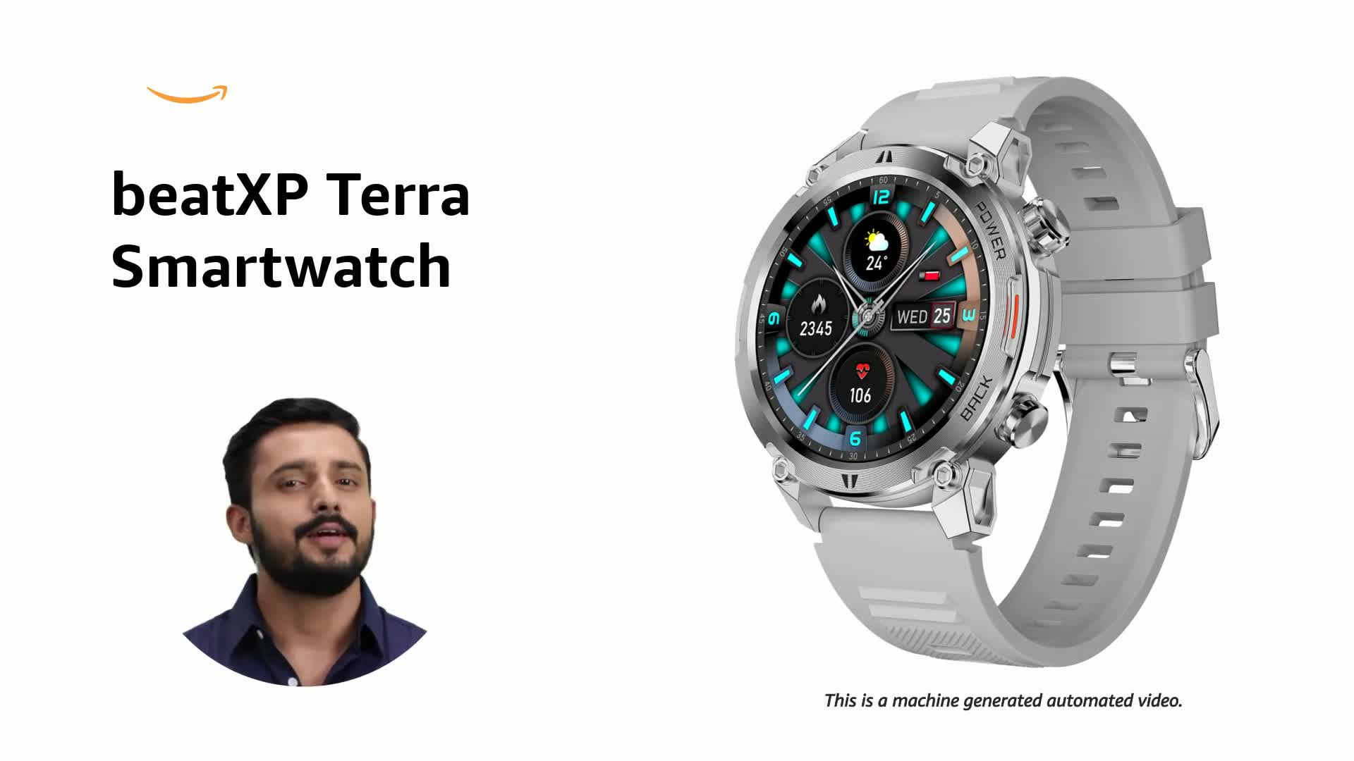 beatXP Terra 1.36” HD Display Bluetooth Calling Rugged Smart Watch