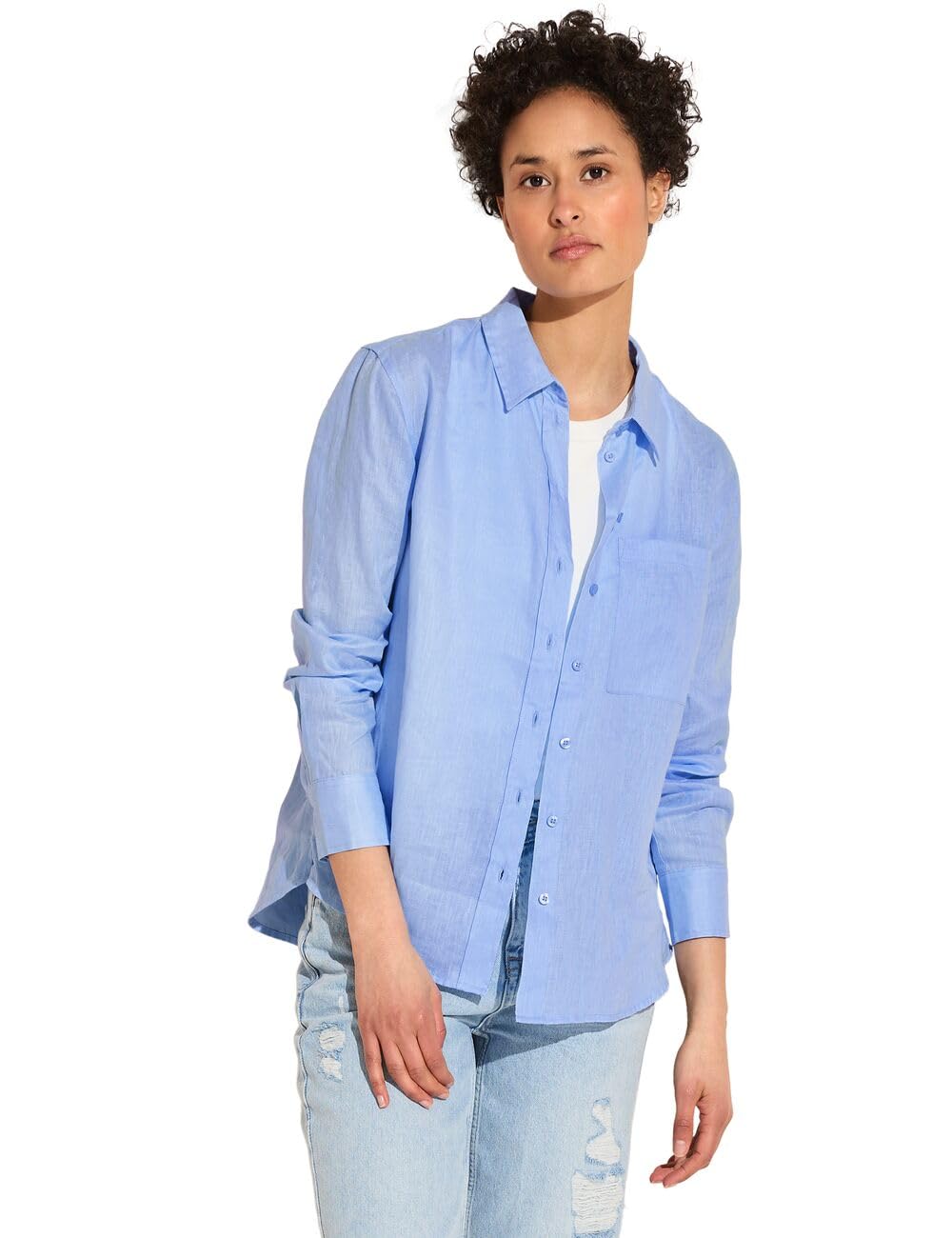 Street One Damen Leinenbluse