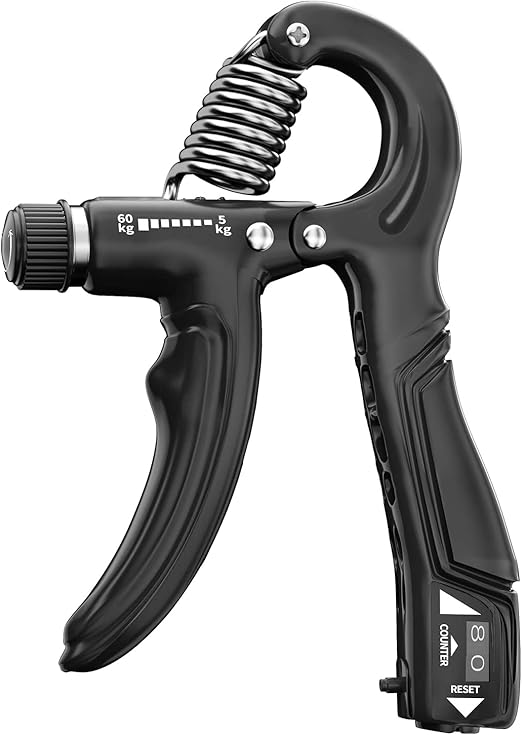 Hand Grip Strengthener with Adjustable Resistance, Wrist Strengthener, Forearm Gripper, Hand Workout Squeezer, Grip strength Trainer, Hand Grip Exerciser for Men and Women